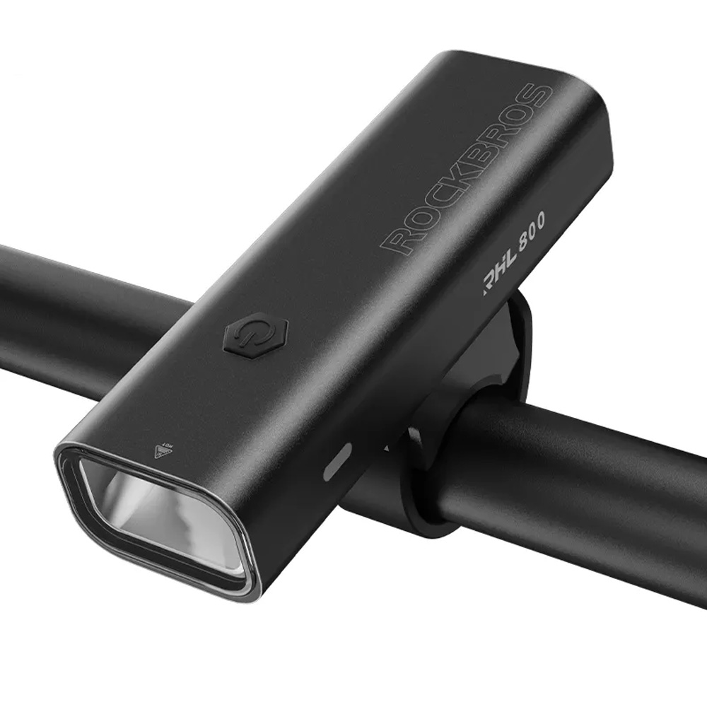Rockbros 24710012001 eesmine jalgrattatuli 800 lm + USB-C - USB-A kaabel - must