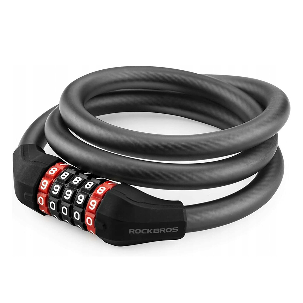 Rockbros RKS507-1BK jalgratta lukk koodiga 1.8 m - must
