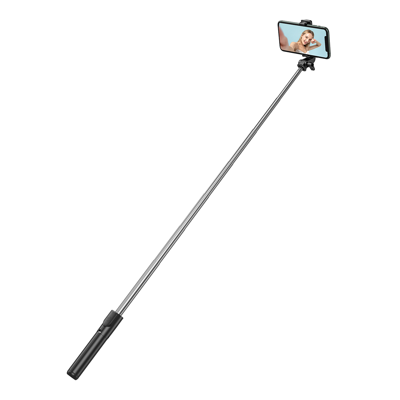 Selfipulk WHS1Y teleskoopstatiiv 1m telefonihoidikuga - must