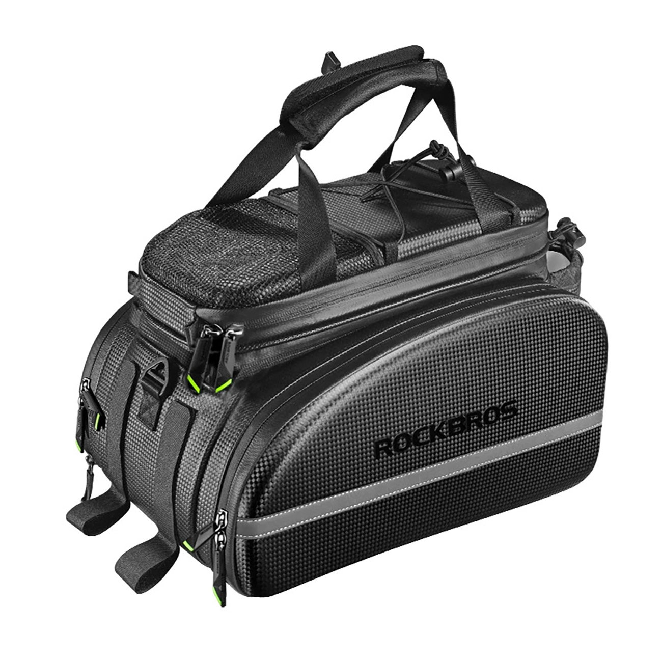 Rockbros A6-6 jalgratta pakiraami kott, 35 l, väljavolditavate taskutega - must