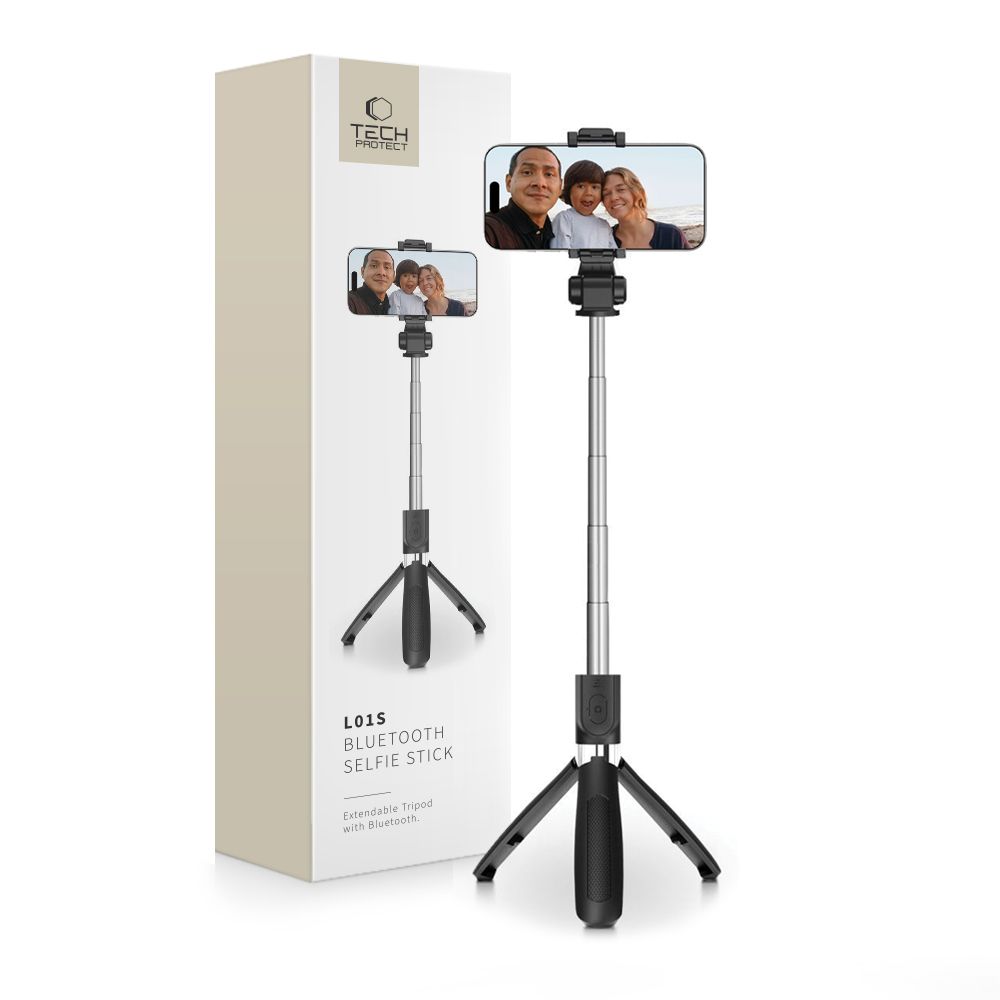 TECH-PROTECT L01S BLUETOOTH SELFIE KEPP STATIIVIGA MUST