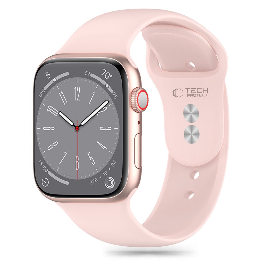 TECH-PROTECT SILICONE APPLE WATCH 4 / 5 / 6 / 7 / 8 / 9 / SE (38 / 40 / 41 MM) HELEROOSA