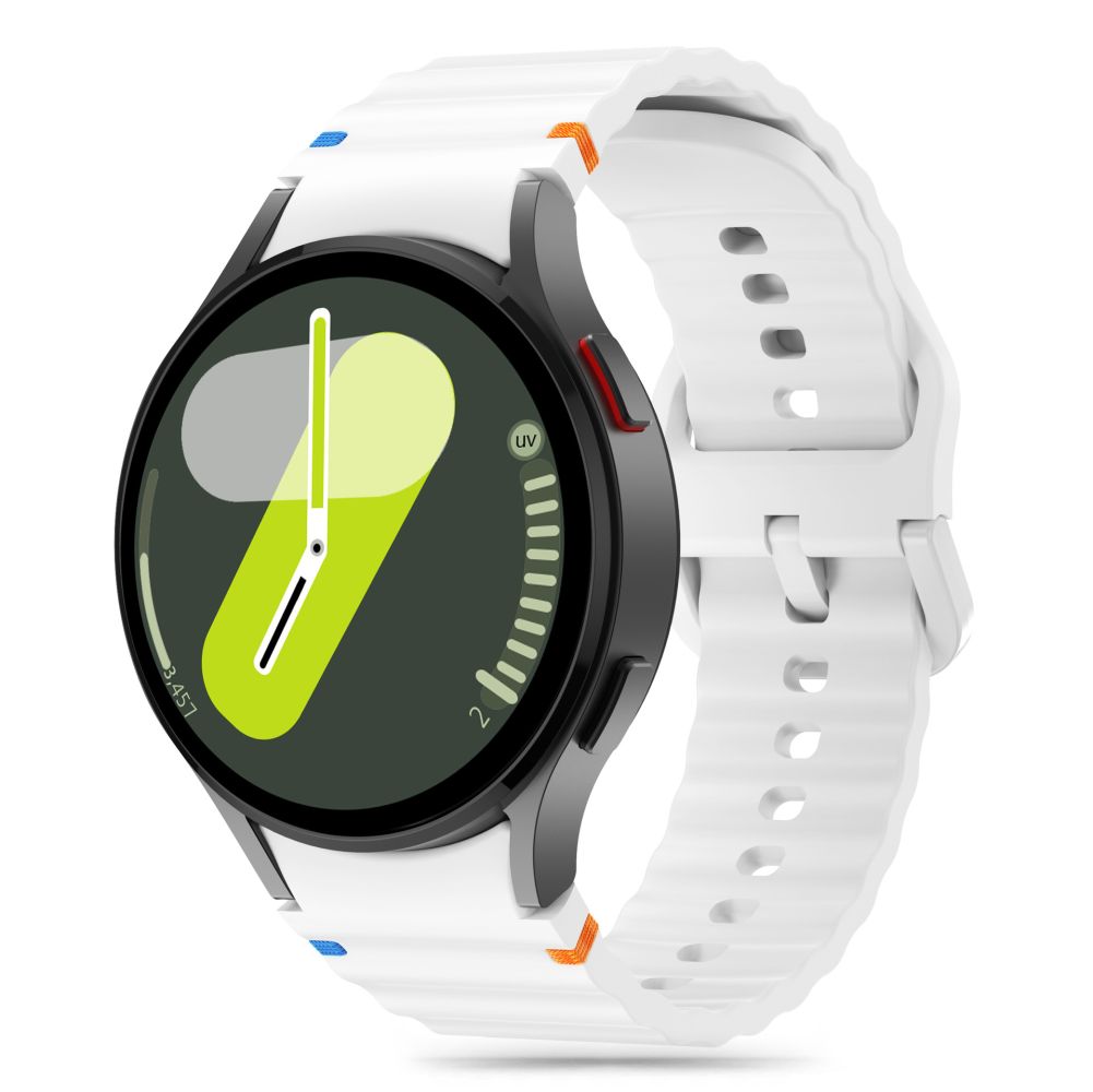 TECH-PROTECT SILICONE SPORT SAMSUNG GALAXY WATCH 4 / 5 / 5 PRO / 6 / 7 / FE VALGE