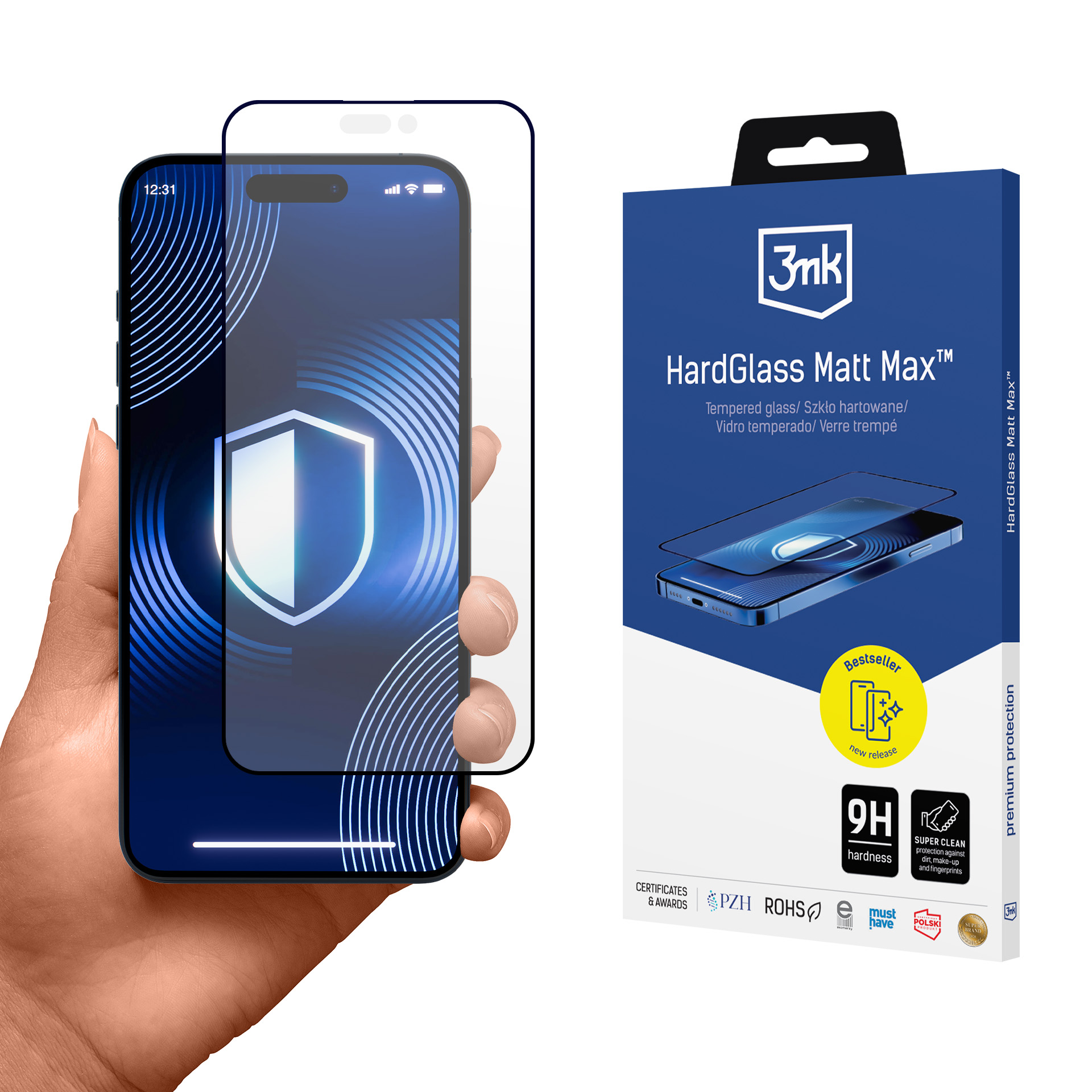 Matte Karastatud klaas 3mk HardGlass Matt Max jaoks Apple iPhone 14 Pro Max