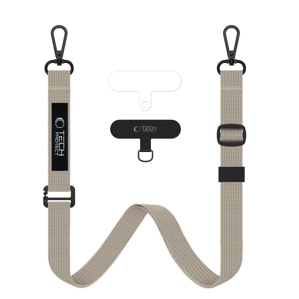 TECH-PROTECT C6S nöörist crossbody rihm kreemjas