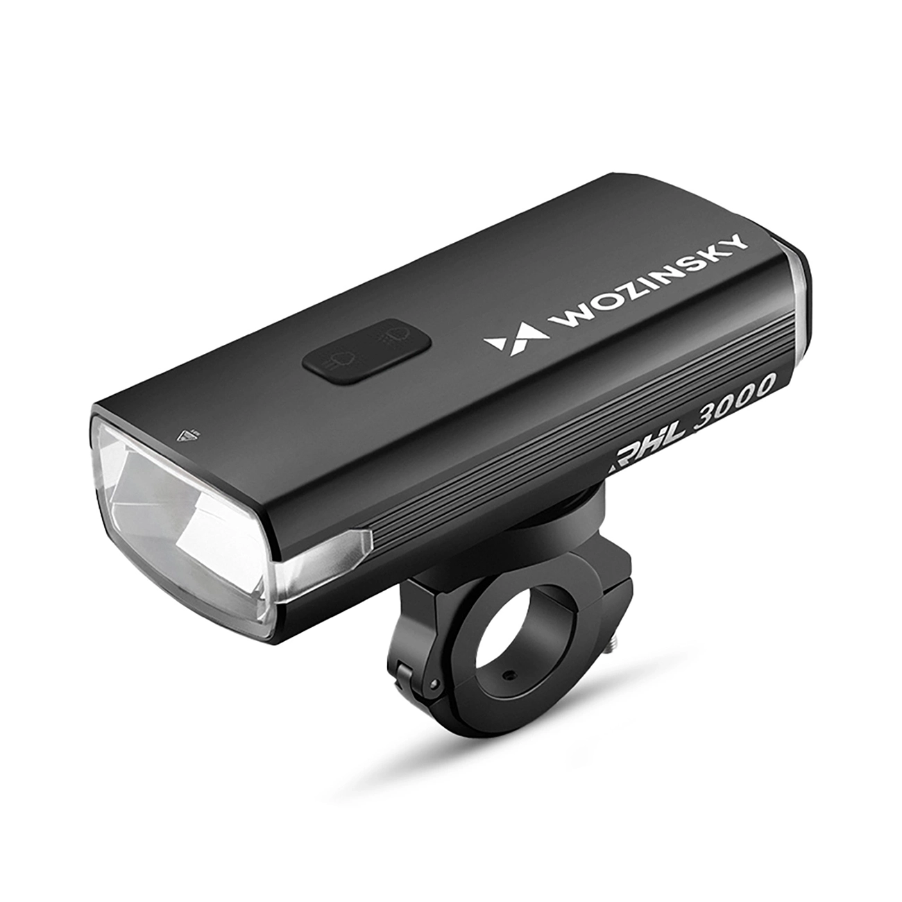 Wozinsky jalgratta esituli USB-C-kaabliga, 3000 lm – must