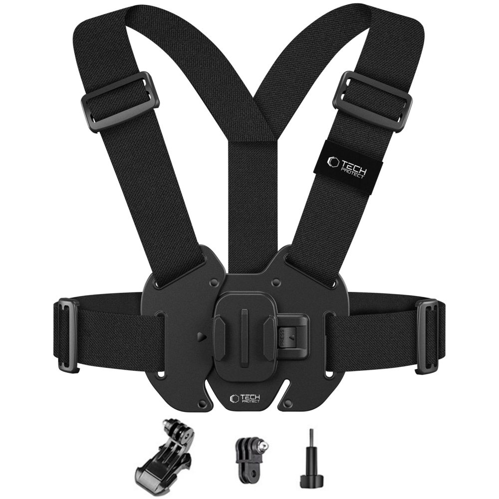 TECH-PROTECT GA100 нагрудное крепление GOPRO / DJI черный