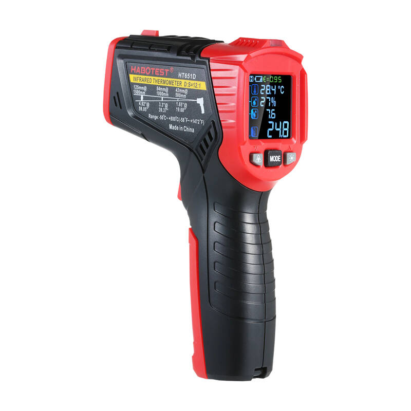 Digitaalne laserpüromeeter Habotest HT651D, niiskusemõõtja