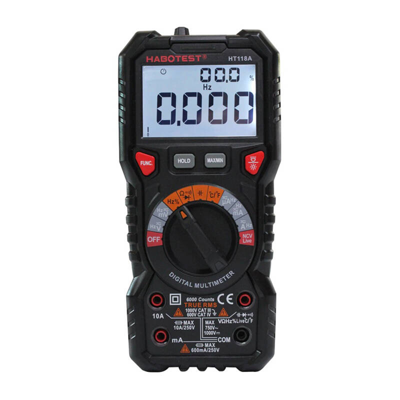 Taskulambiga digitaalne multimeeter Habotest HT118A, True RMS, NCV