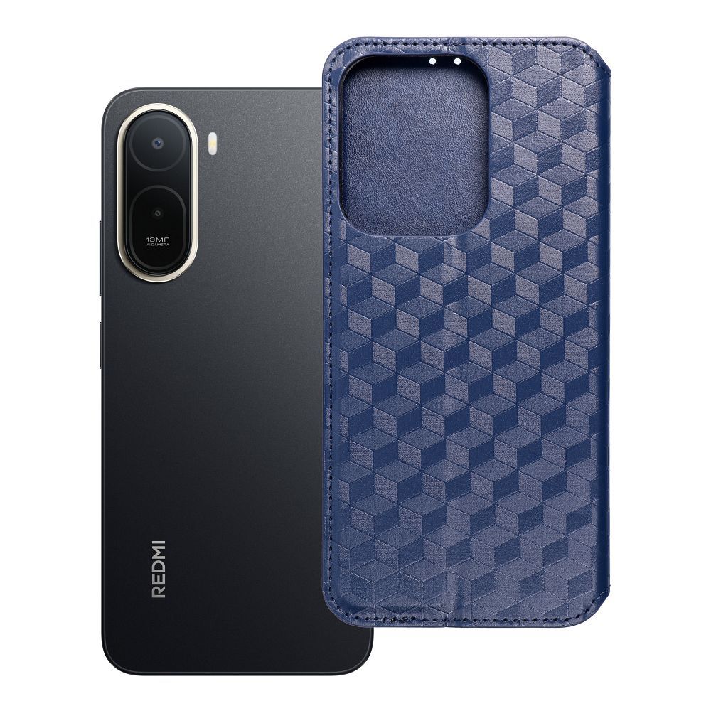 Klappümbris Xiaomi Redmi A7 PRO Cubic Book, sinine