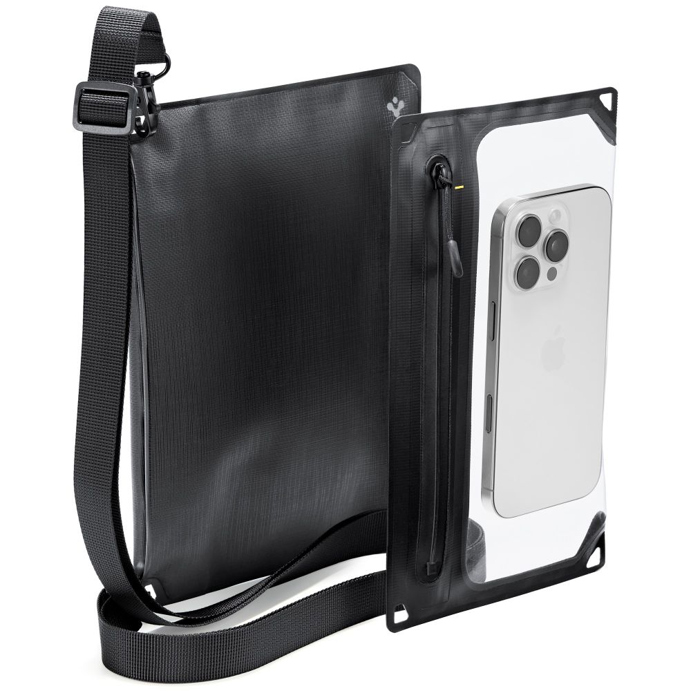 SPIGEN A640 universaalne veekindel ümbris CROSSBAG must