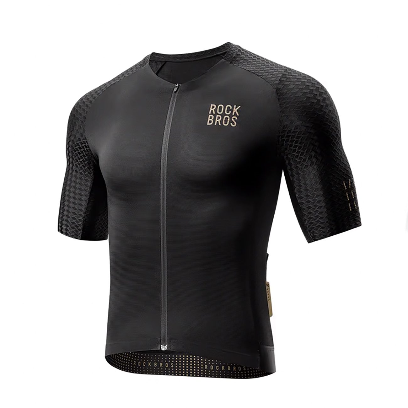Rockbros YDDX011 Diamond Short Sleeve Cycling Jersey Size XXL - Black