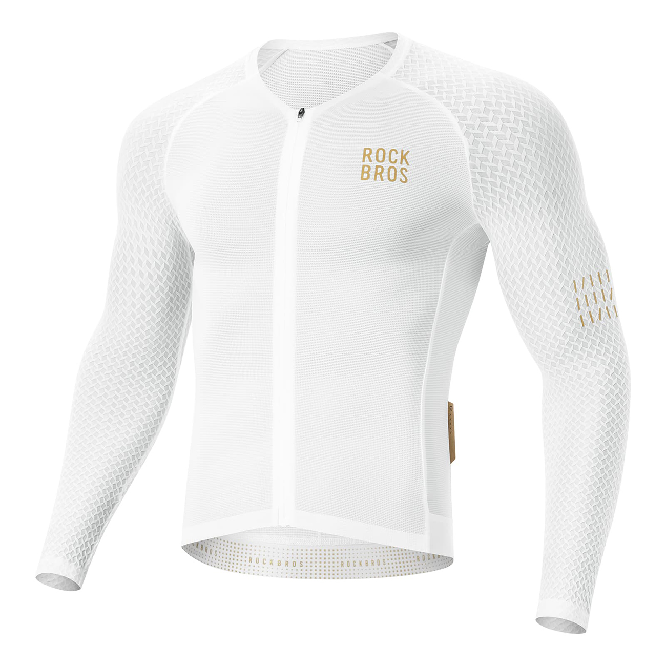 Rockbros YDCX008 Diamond Long Sleeve Cycling Jersey Size XXXL - White