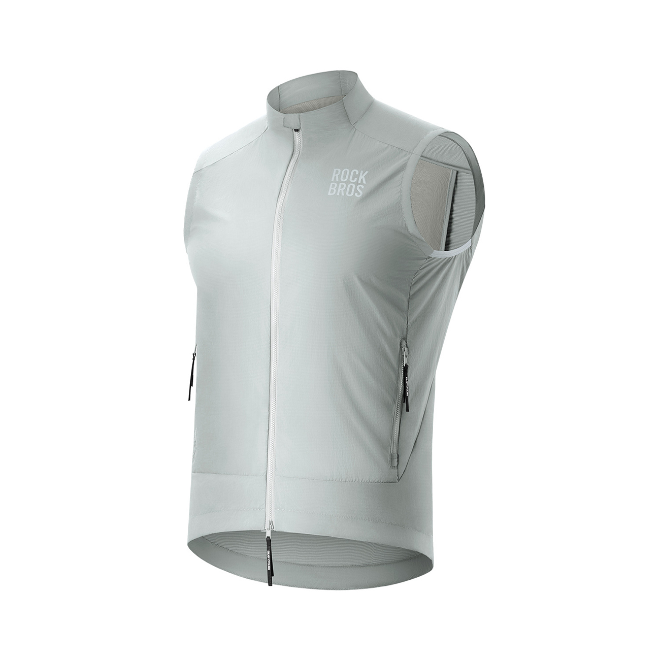 Rockbros YDMJ003 Spring/Autumn Windproof Vest Size L - White/Gray