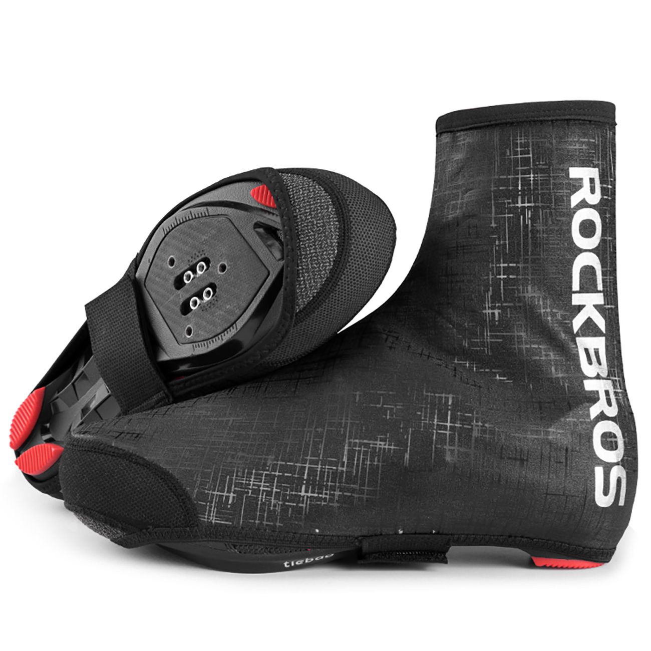 Rockbros LF1081 tuule- ja veekindlad kingakatted 42-46 cm - must