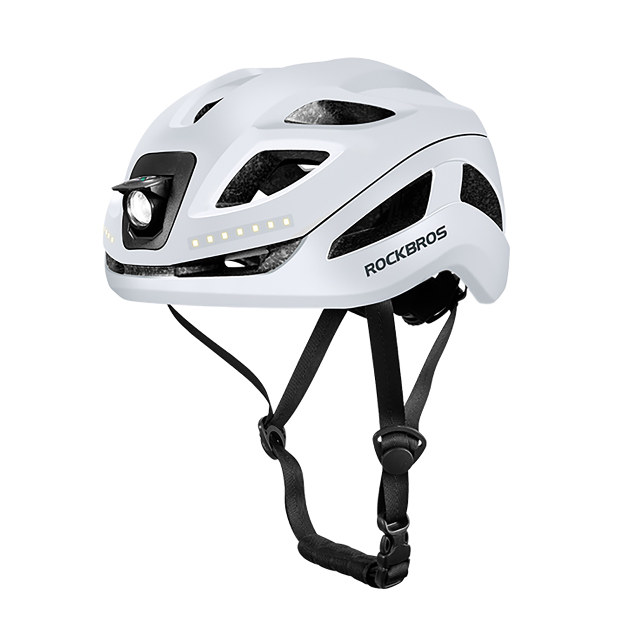 Rockbros ZK-077 jalgrattakiiver integreeritud mitmesuunalise valgustusega 57-61 cm - valge