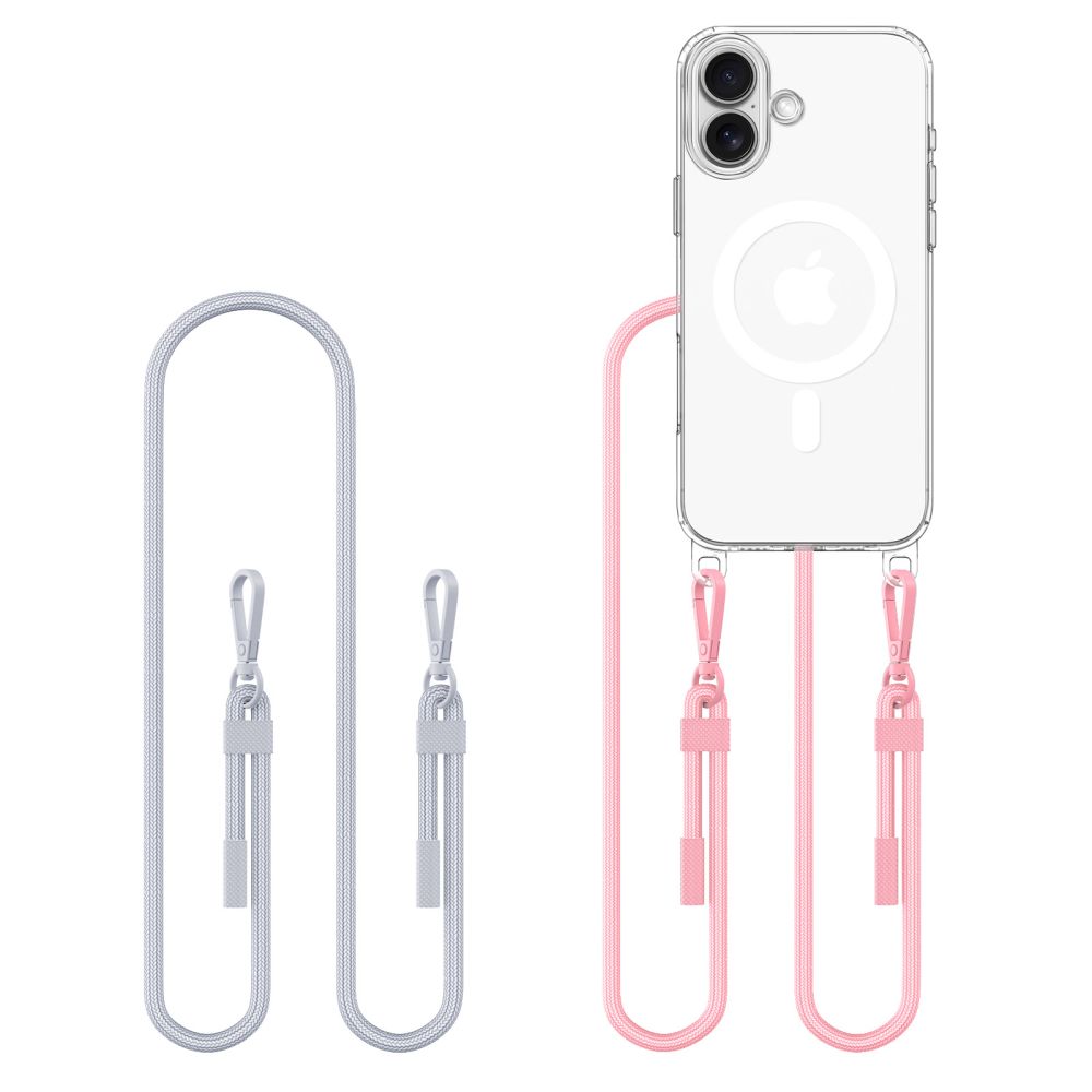 Ümbris TECH-PROTECT FLEXAIR CHAIN MAGSAFE IPHONE 16 hall & roosa