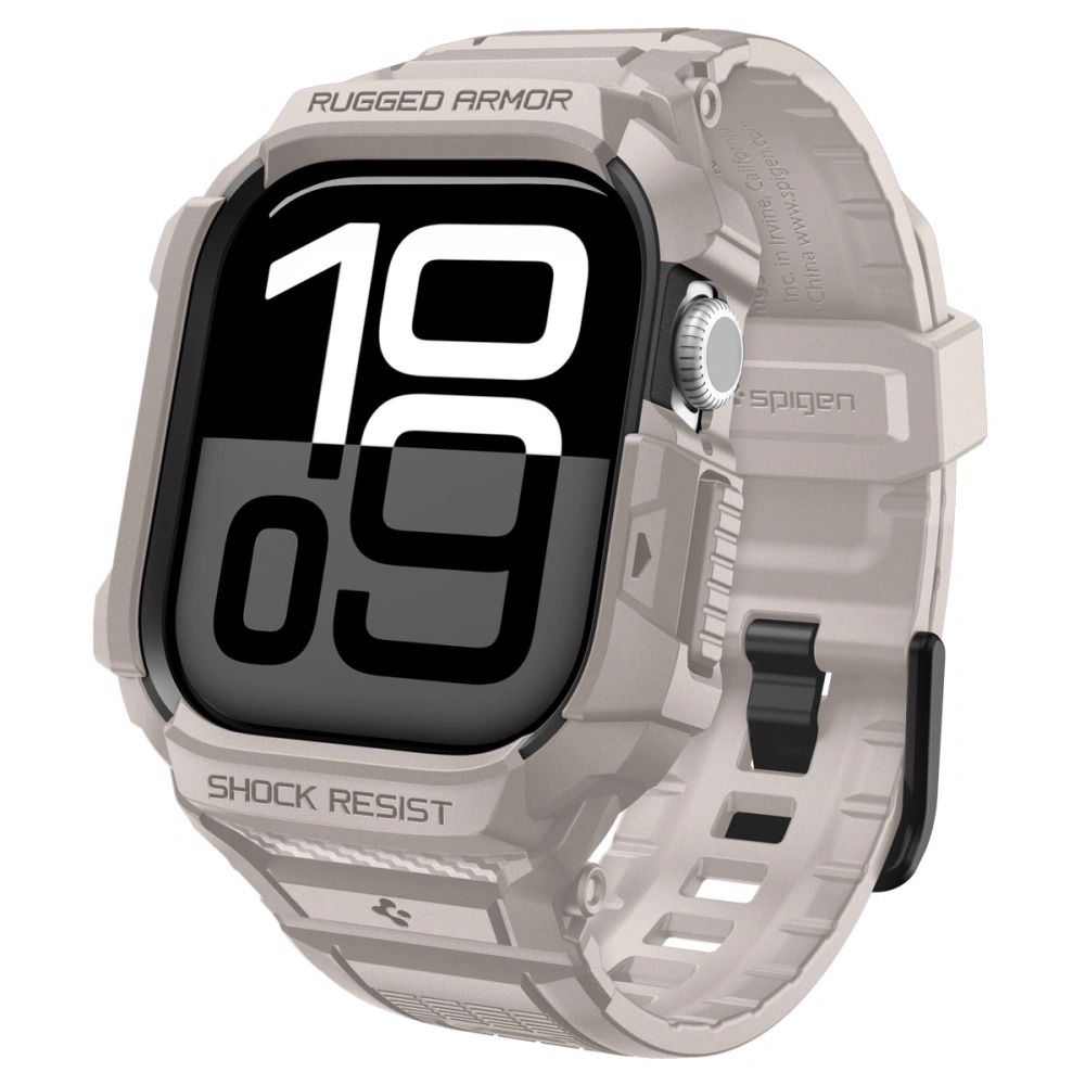 SPIGEN RUGGED ARMOR ümbris ”PRO” V2 APPLE WATCH 10 / 11 (46 MM) DUNE BEIGE