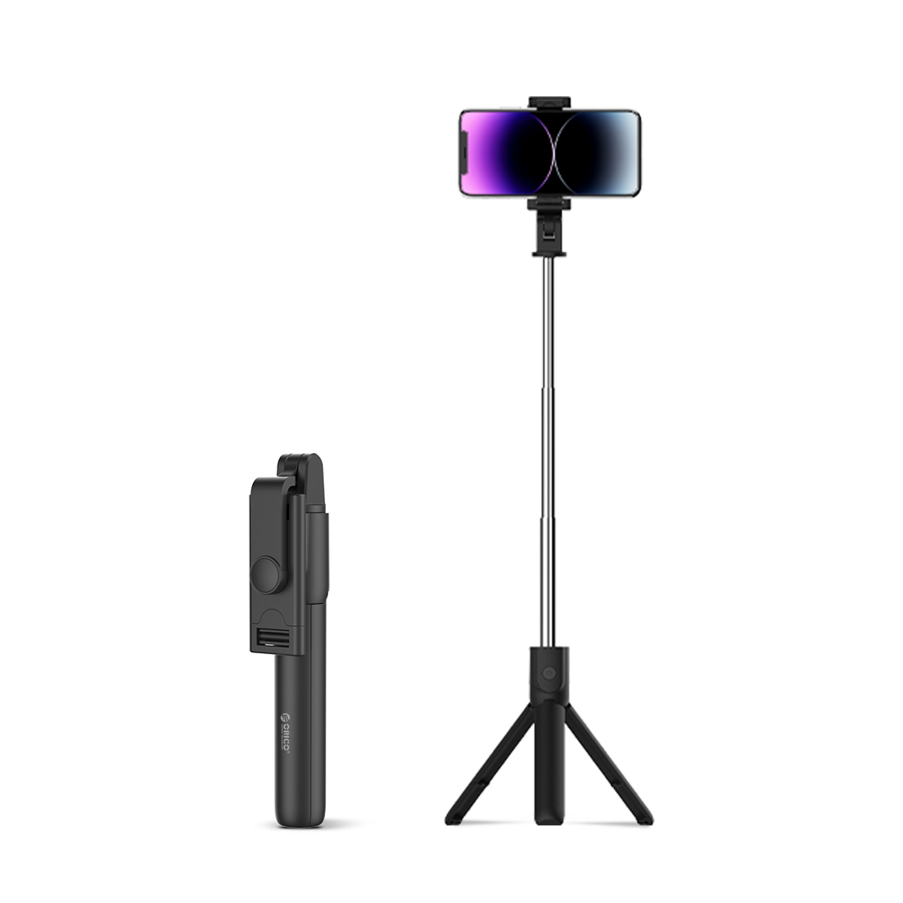 Selfipulk Orico SPV100 ministatiiv Bluetooth 360 kraadi pööramine - must
