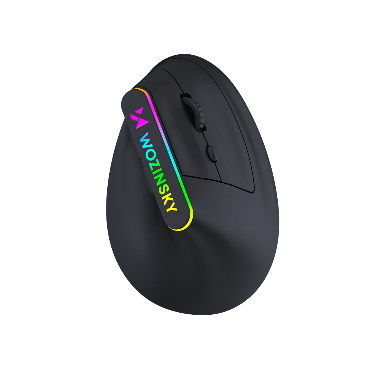 Wozinsky WMG-1164 Wireless Vertical Ergonomic Gaming Mouse 3600 DPI with RGB Backlight - Black