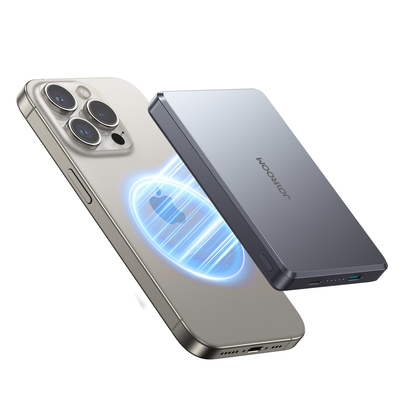 Joyroom JR-PBM08 Pro 22,5 W 10000 mAh akupank juhtmevaba laadimise ja 2 x USB-C-pordiga – hall