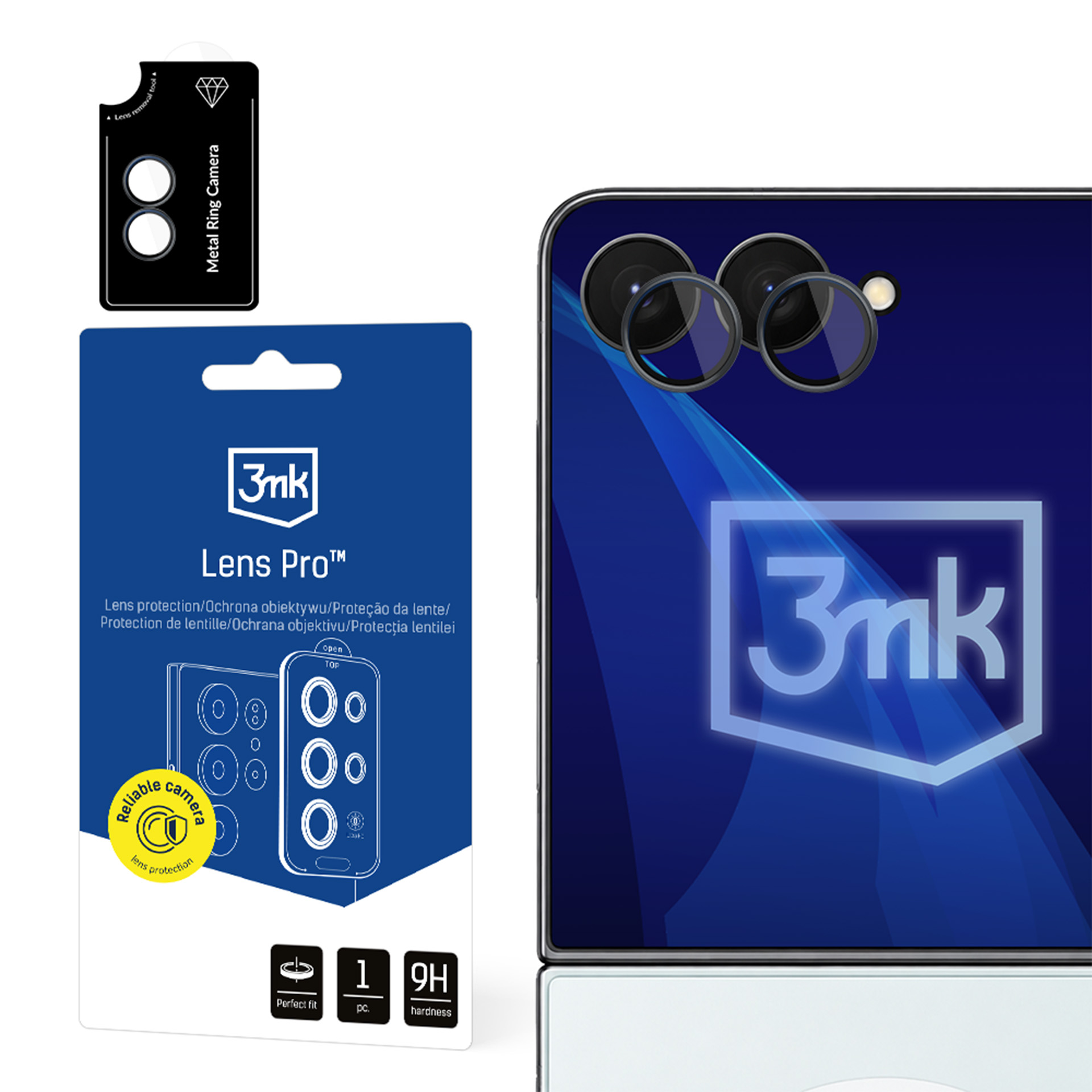 Lens Protection Pro™ kaamera objektiivi kaitse Samsung Galaxy Z Flip 8 - must
