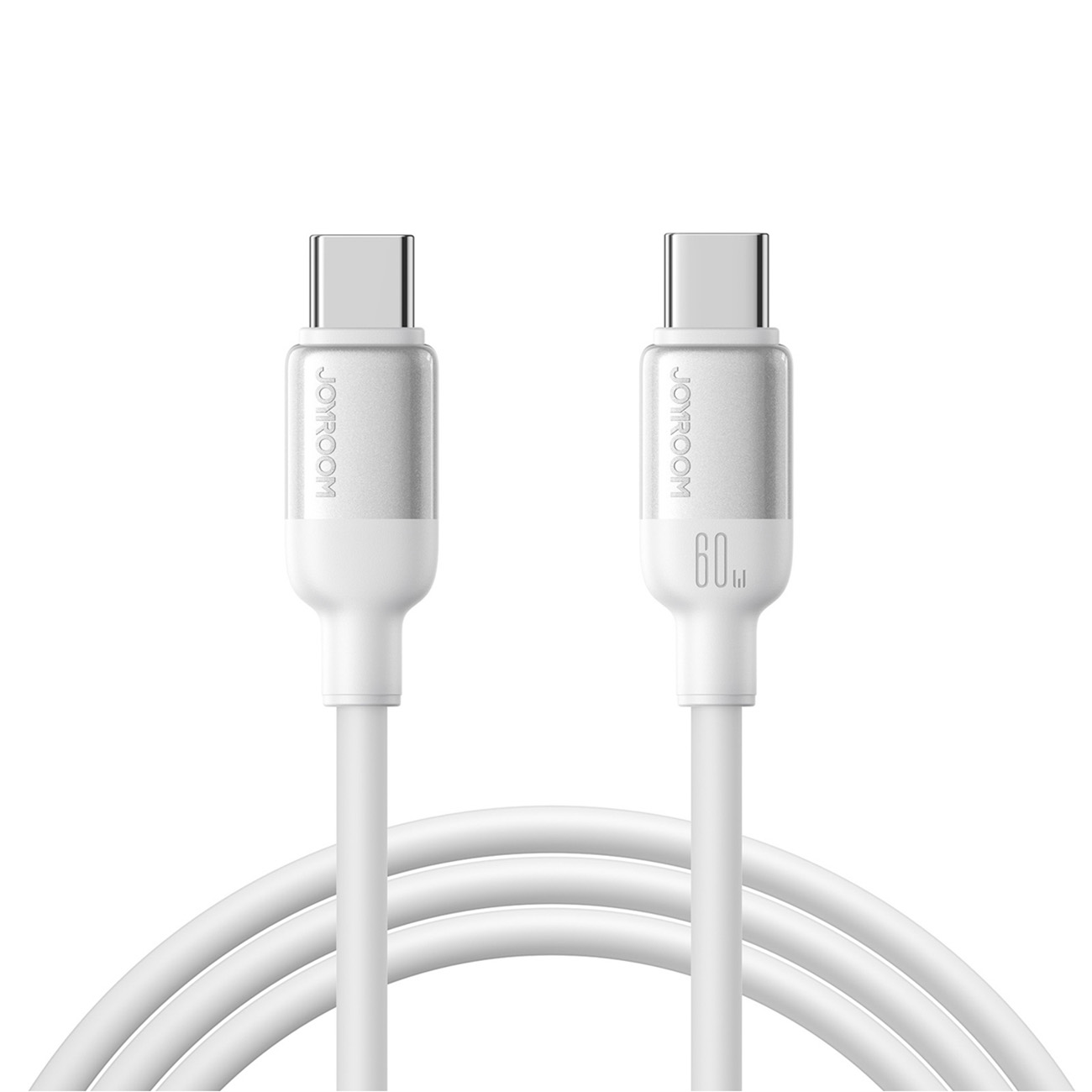 Joyroom S-A62 Lively Series 60W USB-C - USB-C kaabel 1.2m - valge