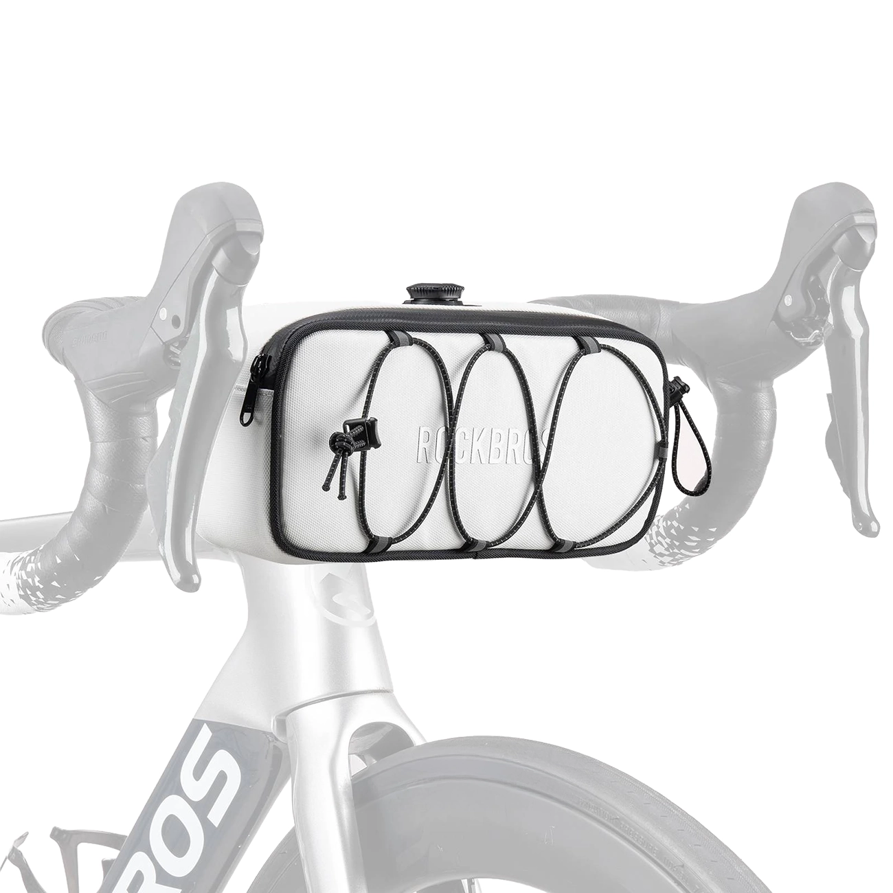 Rockbros TL001 ROAD TO SKY 1.9L veekindel jalgratta juhtraua kott - valge