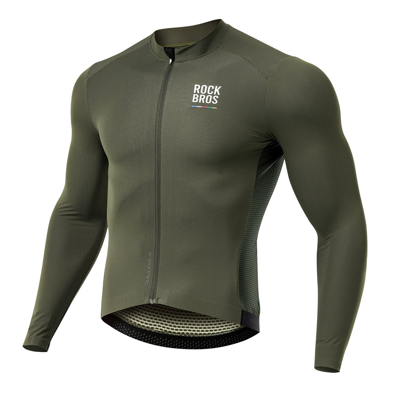 Rockbros 15220003002 ROAD TO SKY meeste pikkade varrukatega rattasärk, suurus S – roheline
