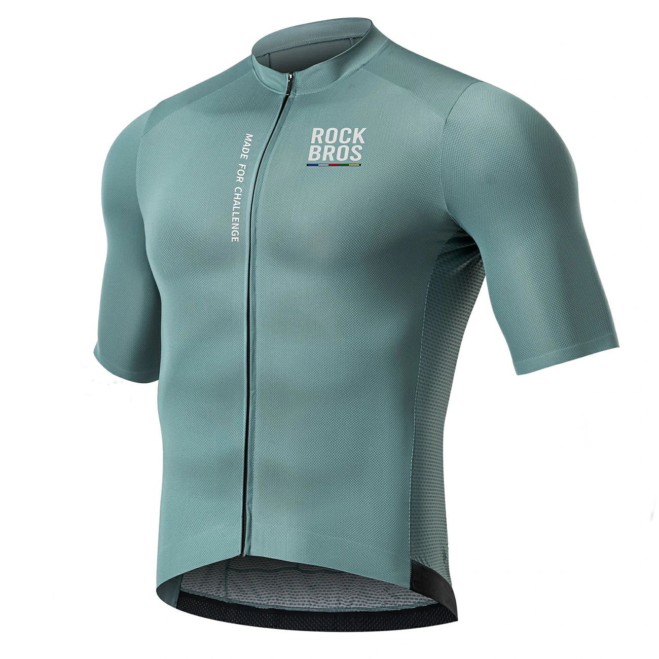 Rockbros 15120014017 ROAD TO SKY men's cycling jersey, short sleeve, M - gray-blue