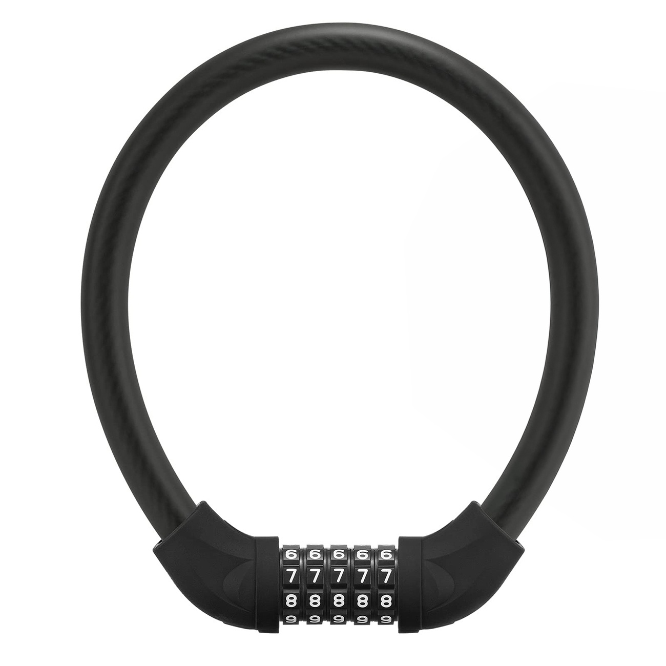 Rockbros RKS870-BK koodiga jalgrattalukk 85 cm terastrossiga – must