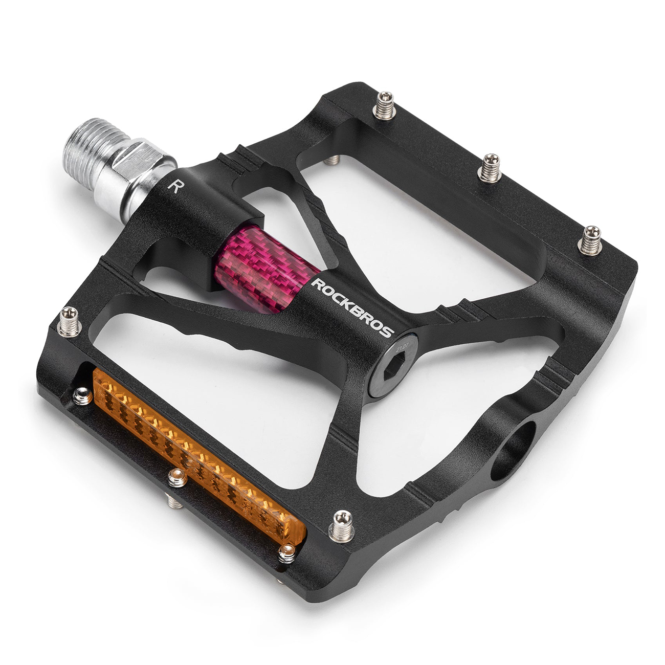 Rockbros K307PT helkuritega alumiiniumist jalgratta platvormpedaalid – mustad