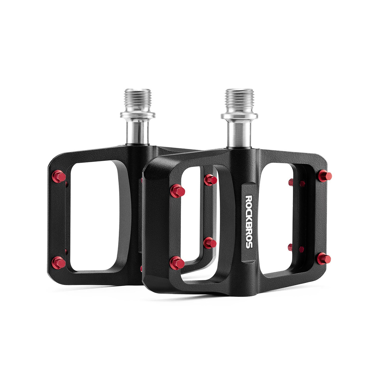 Rockbros BP2603 jalgratta platvormpedaalid titaanteljel ja magneesiumisulamist laagritega – mustad