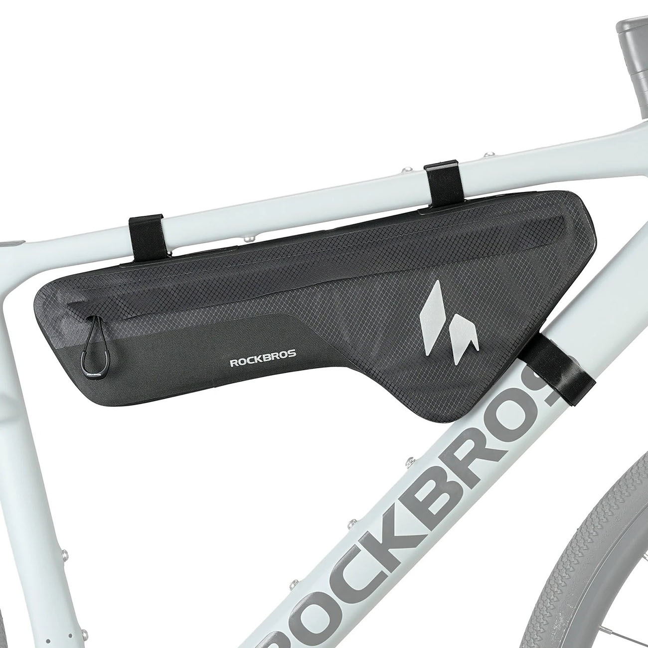Rockbros AS-152 jalgratta alumise toru kott veekindel 1.9L - must