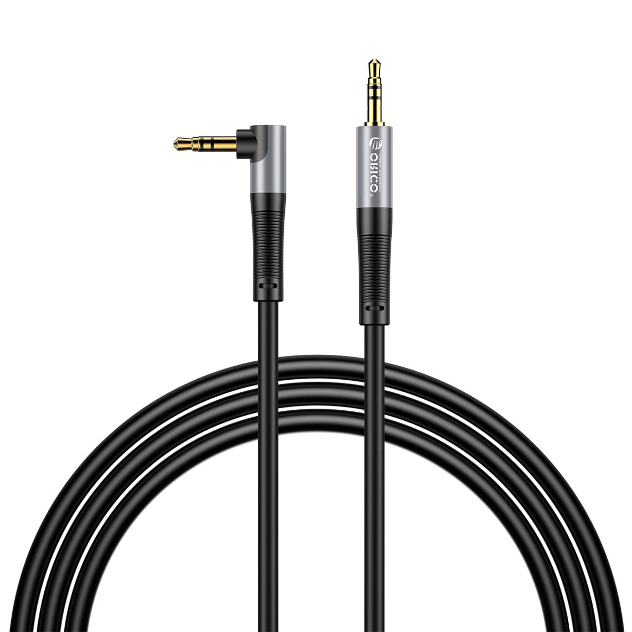 Orico AXW Mini Jack 3.5mm Male to Male Angled Audio Cable 5m - Black