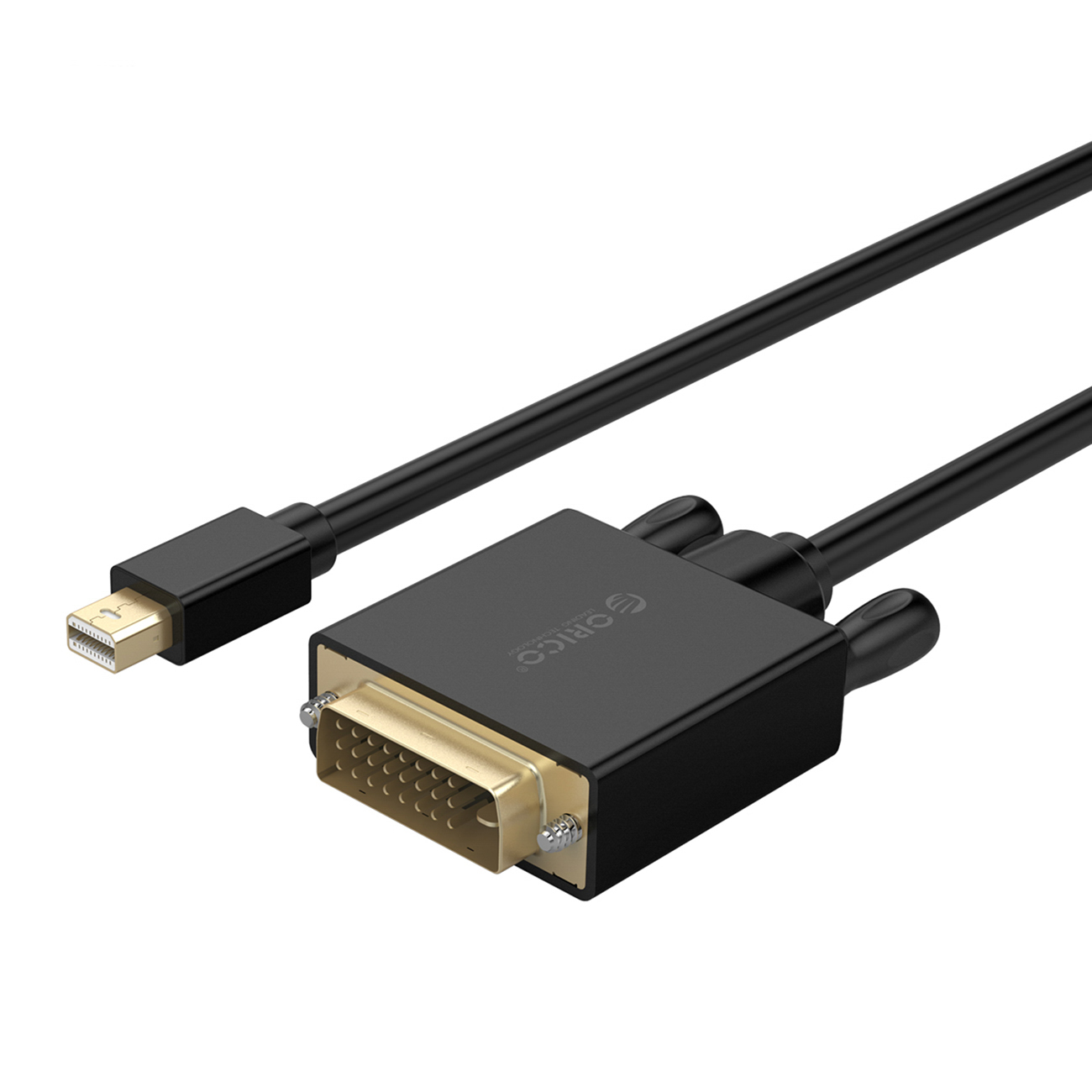 Orico XD-MDTD Mini DisplayPort–DVI, Full HD 60 Hz kaabel, 2 m – must