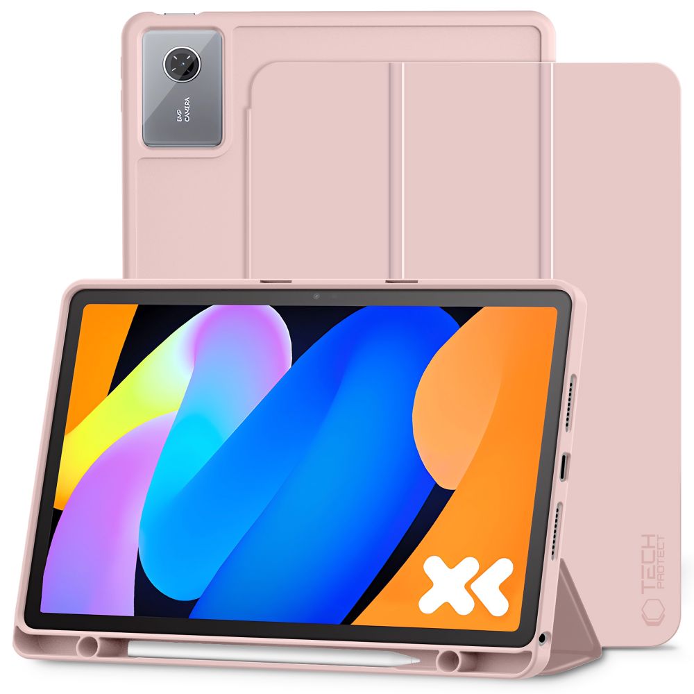 Чехол Tech-Protect SmartCase Pen с держателем стилуса для Lenovo Idea Tab / K11 Gen. 2 11.0 TB-336 – розовый