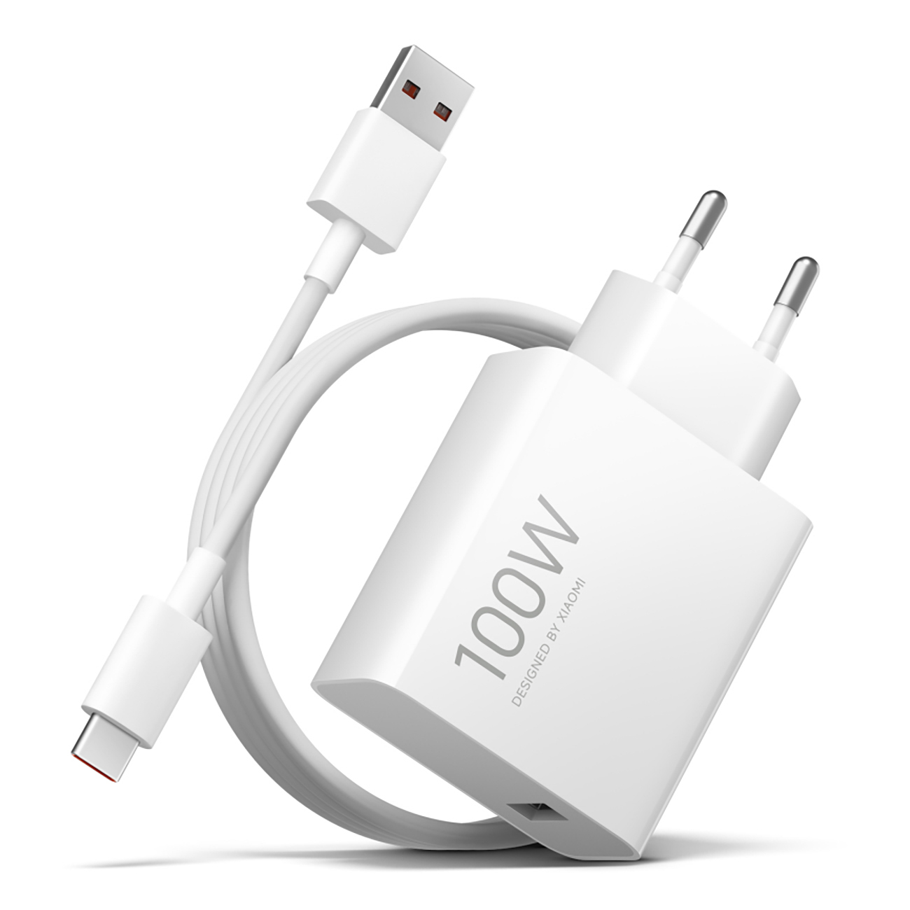 Seinalaadija Xiaomi MY-19-ER, 100W, 6.1A, 1 x USB-A, USB-C kaabliga, valge BHR095VEU