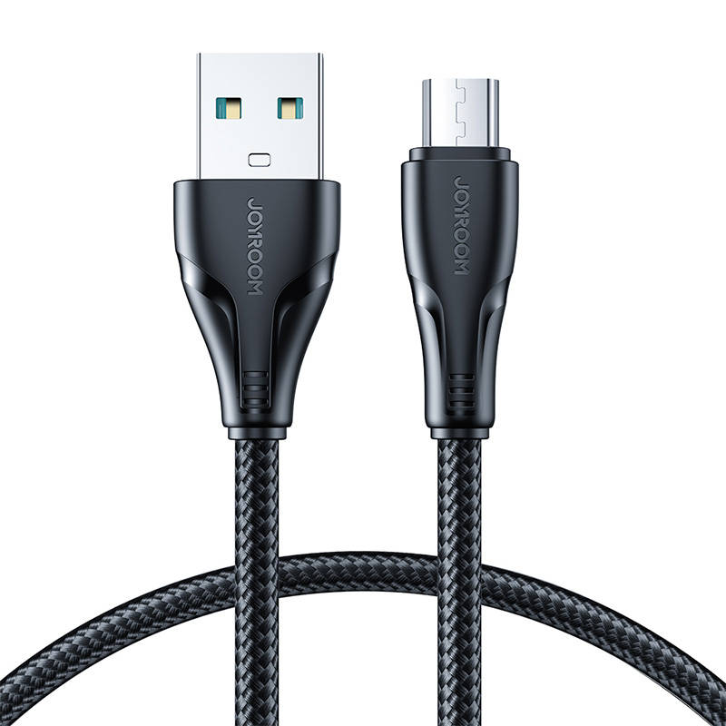 Joyroom S-UM018A11 Surpass USB-A–Micro-USB kaabel, 0,25 m (must)