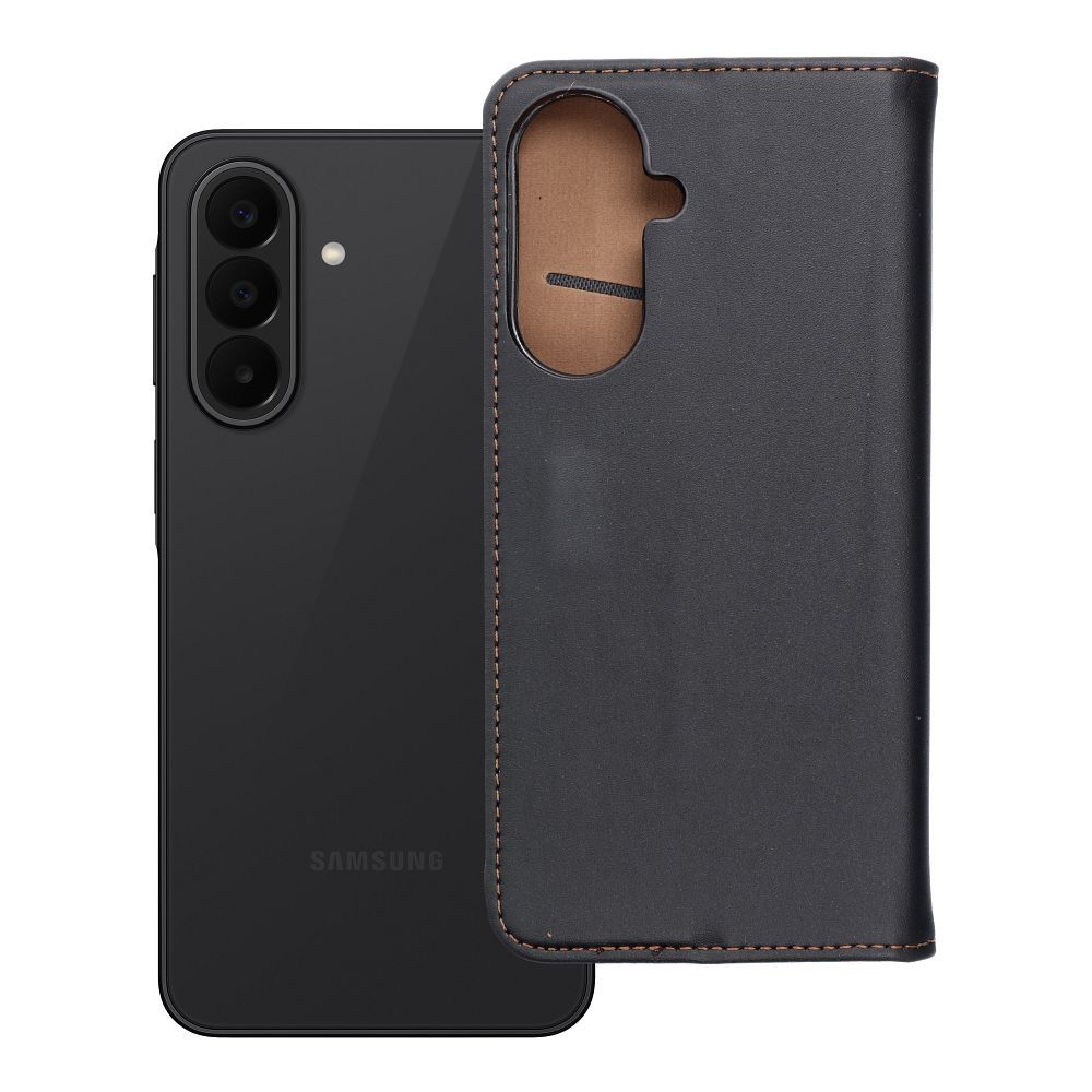 Nahast klappümbris Samsung A27 Smart Pro Book, must