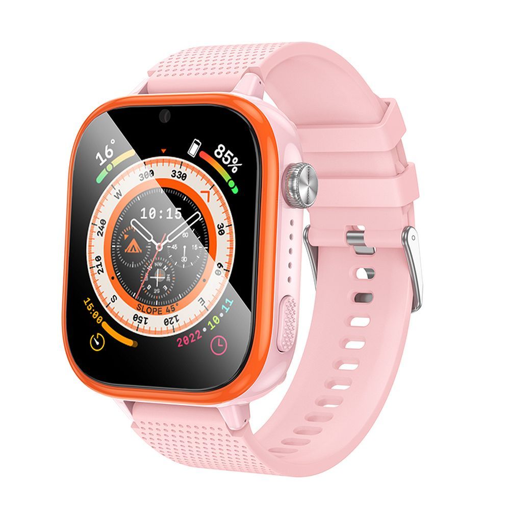 Laste nutikell Hoco 1,83" 4G GPS kõnefunktsiooniga Y101 roosa