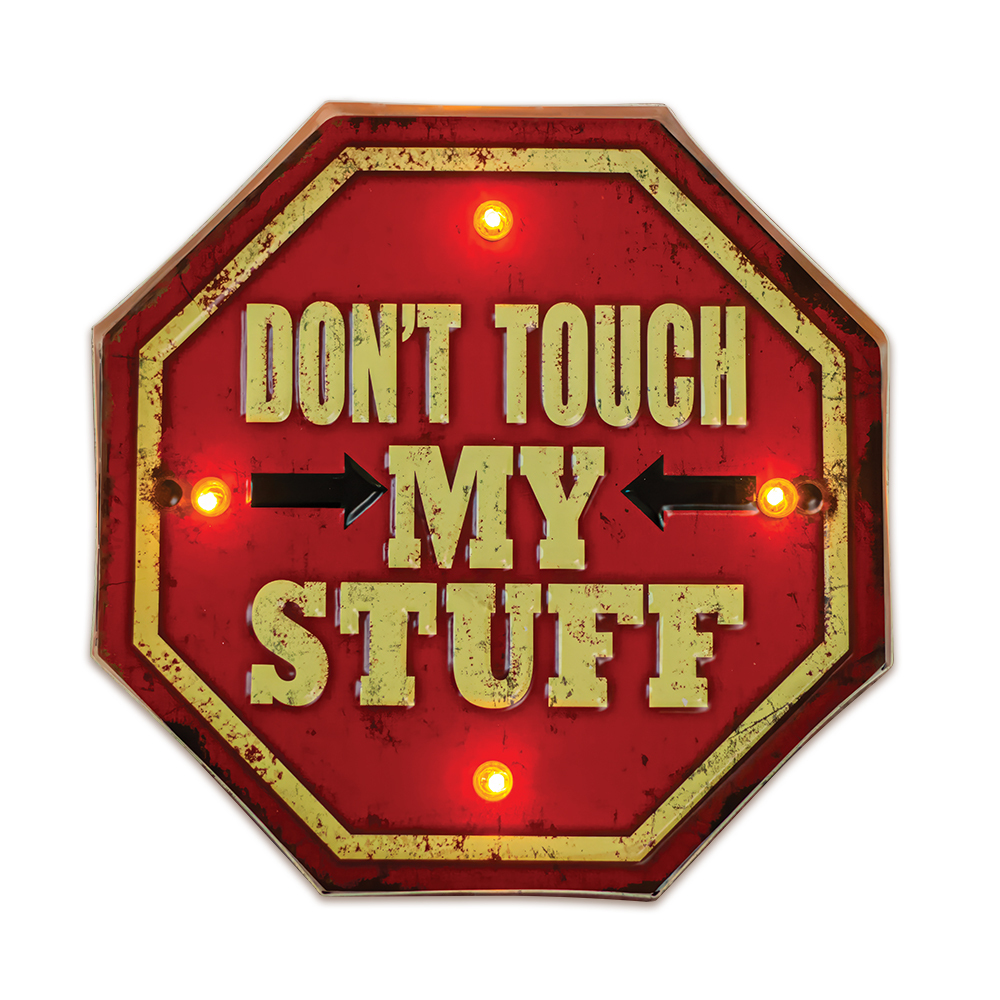 RETRO металлическая вывеска LED Don't Touch Forever Light