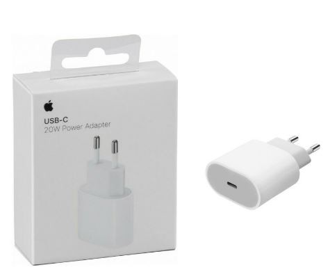 Laadija originaal Apple (USB-C) MHJE3ZM/A MD3J4ZM/A MUVV3ZM/A A2347 (20W) valge karbis
