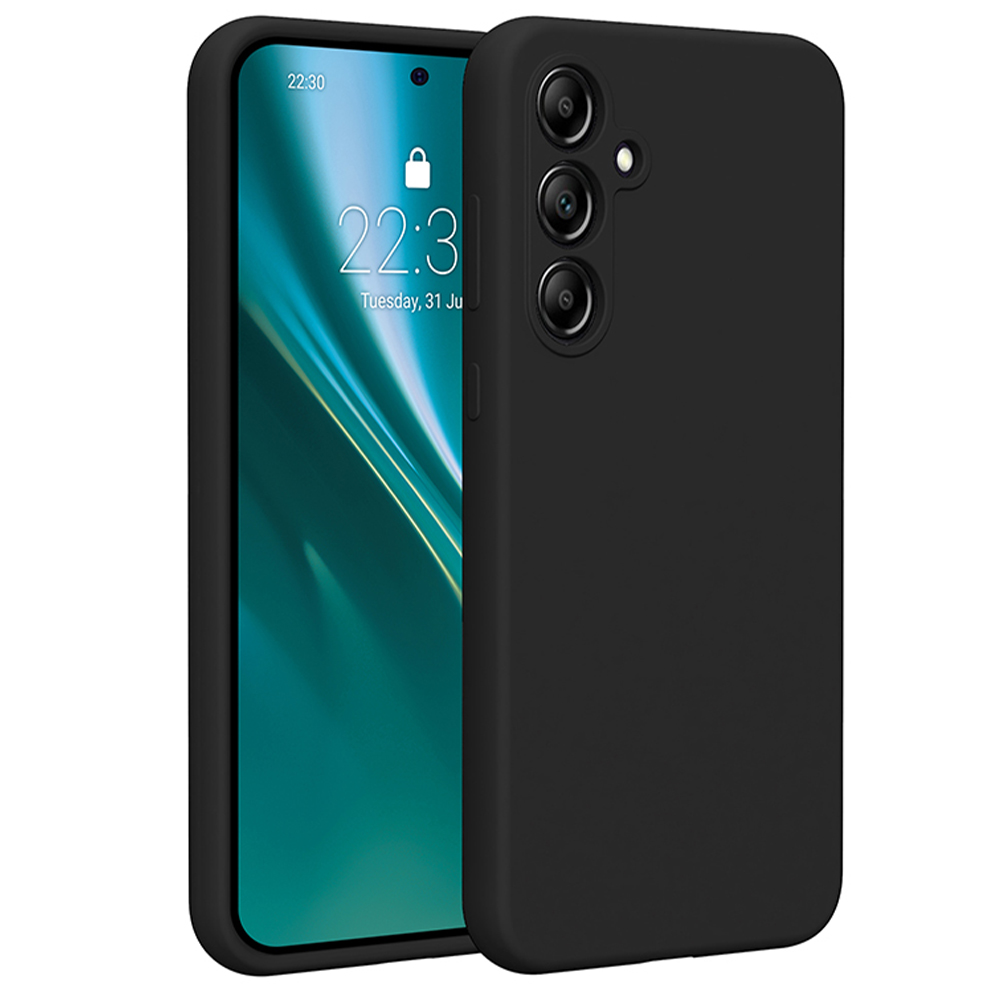 Силиконовый чехол Etteri для Samsung Galaxy A55 5G, черный