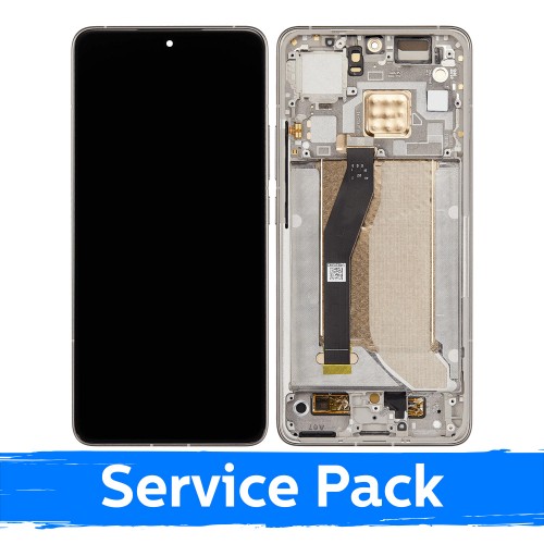 Xiaomi 14T Pro ühilduv LCD-ekraan koos raamiga / titaanhall / (hoolduskomplekt)