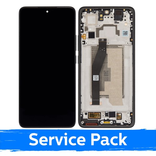 Xiaomi 14T ühilduv LCD-ekraan koos raamiga / titaanmust / (hoolduskomplekt)
