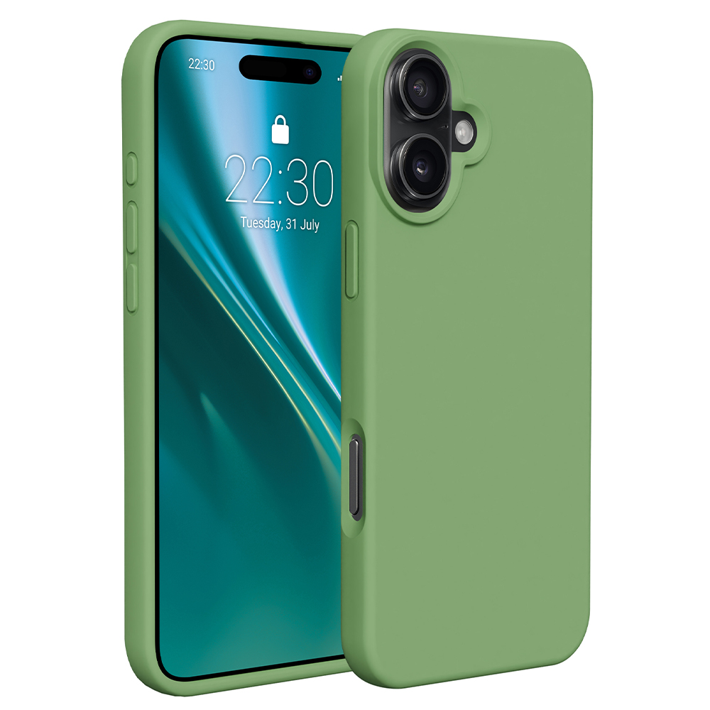 Etteri силиконовый чехол iPhone 16 Plus 6,7" светло-зеленый