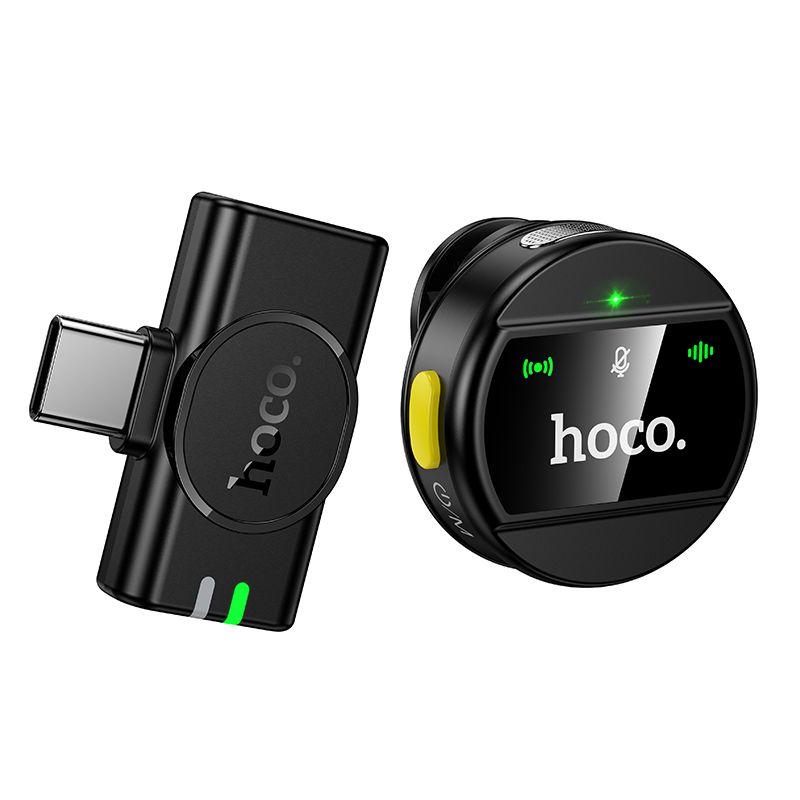 Juhtmevaba mikrofon USB C Hoco L21 must