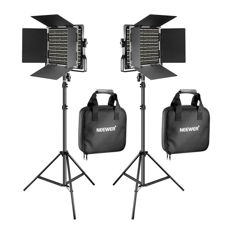 Neewer 660 kahevärviline LED-komplekt, kaks lampi 40W 3200-5600K