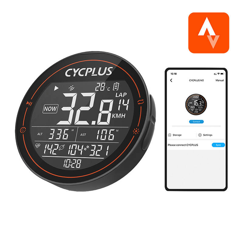 Cycplus M2 rattakompuuter – ühildub Strava, Trainingpeaks jne.